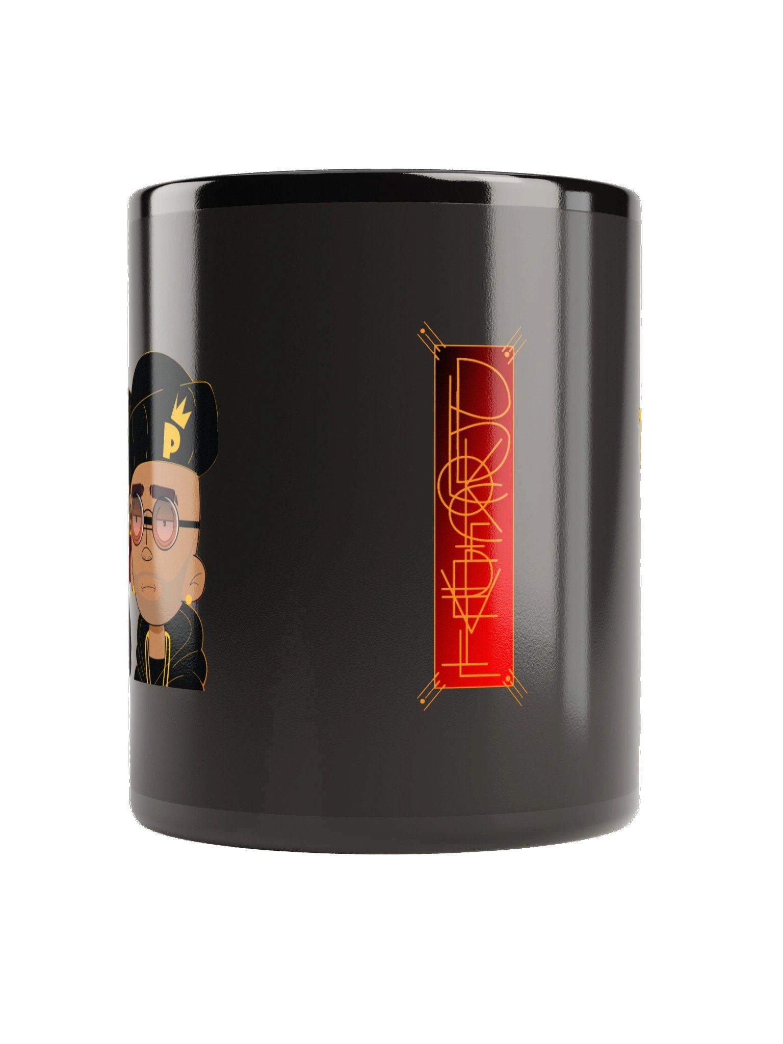 Thought Crimez Black Glossy Mug product image (3)