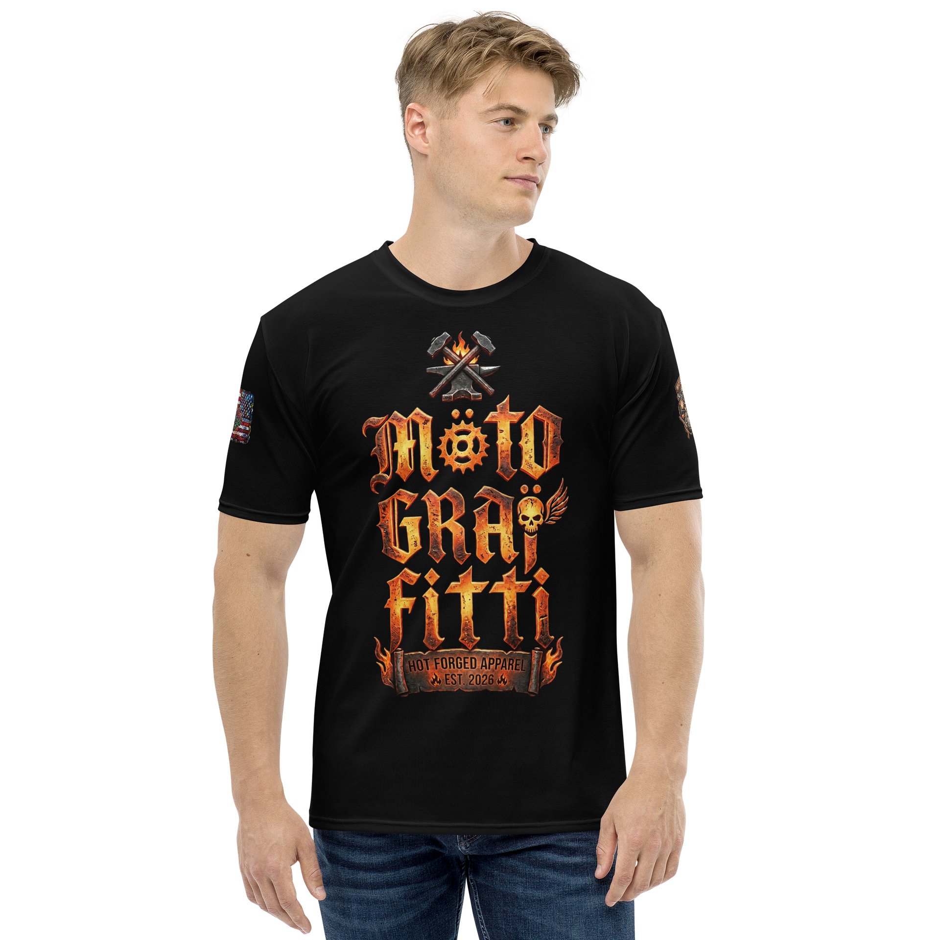 MötoGraffitti Forged Iron Tee product image (2)