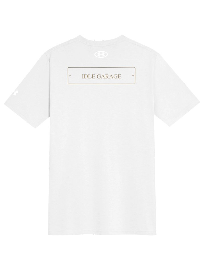 Idle Garage Gold Text Athletic Tee product image (2)