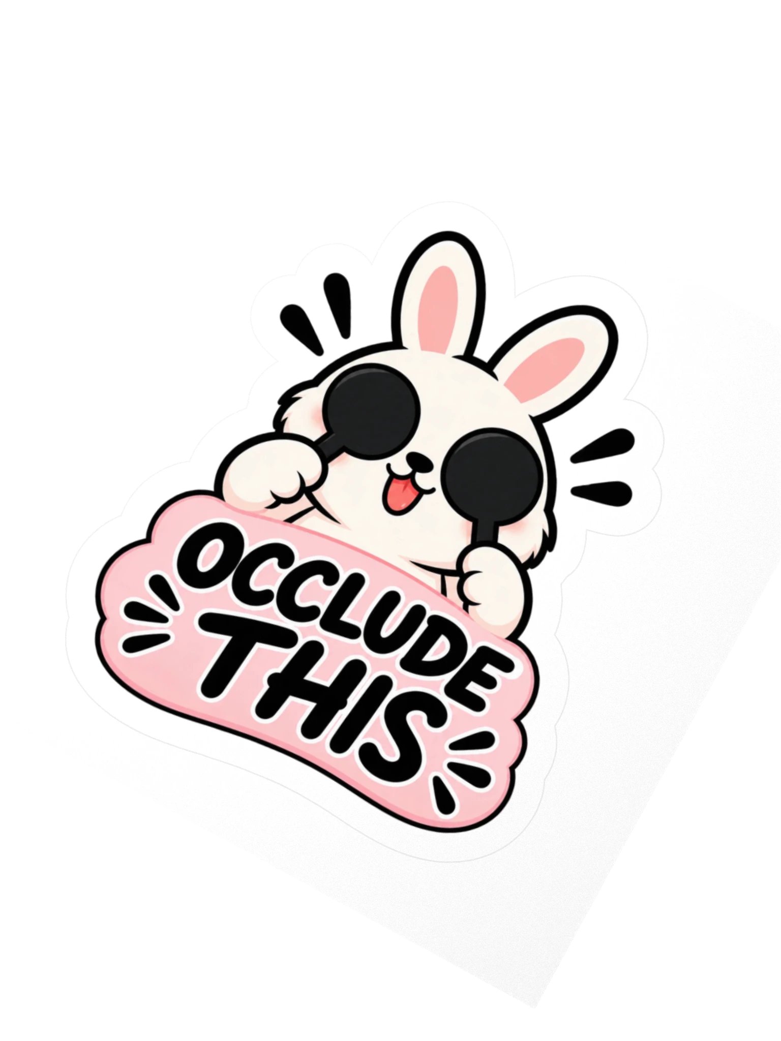 Sleepy Optometrist Occlude This Sticker product image (2)