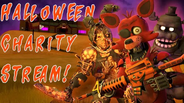 Our #FNAF Halloween Charity Stream page is up on the Deerhound Productions YouTube Channel! We'll be hosting the event on October 18th! Be sure to set a reminder so you don't miss us playing Curse of Dreadbear, #Fortnitemares, and #DeadbyDaylight! We'll also be raffling YouTooz's limited-edition Pizzeria Simulator Wave! Buy Raffle Tickets on our YouTube Channel! #fivenightsatfreddys #charityevent 