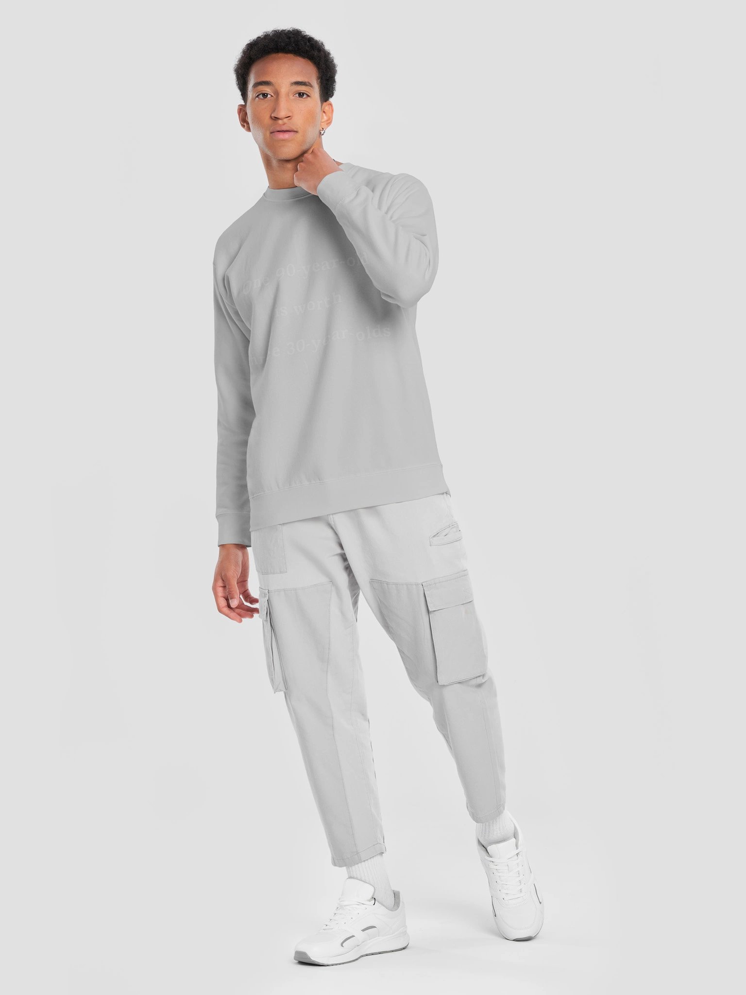 One 90-Year-Old, Worth Three Dark Sweatshirt product image (66)