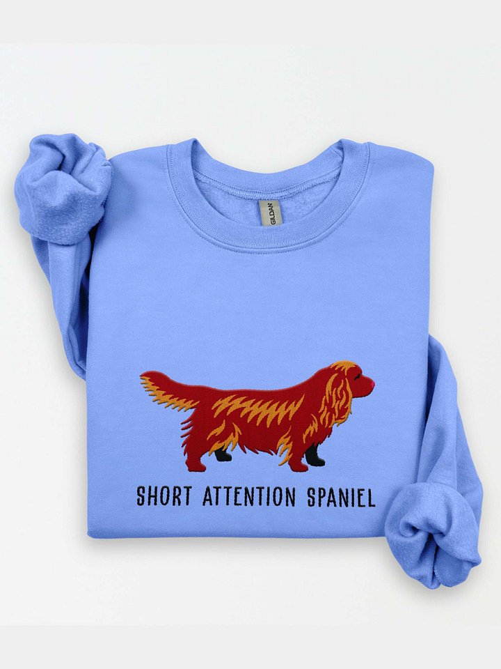 Lowrider Spaniel Club Sweatshirt (Embroidered) of a Sussex Spaniel(Golden Liver) product image (1)