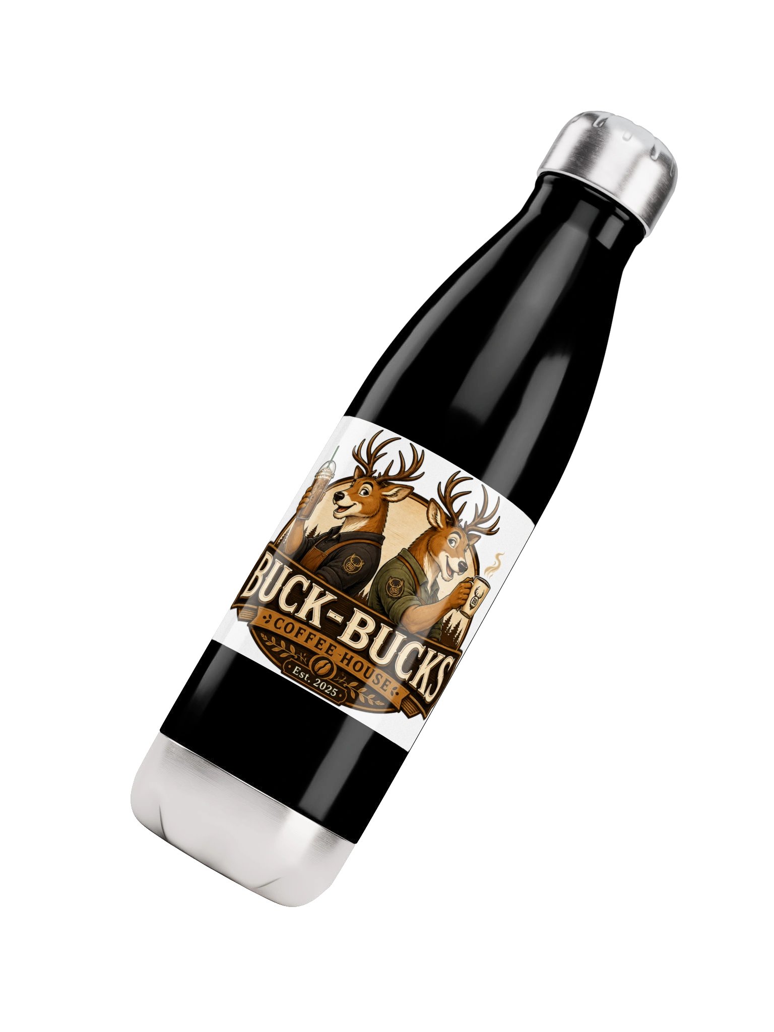 Buck-Bucks Coffee Water Bottle. product image (4)
