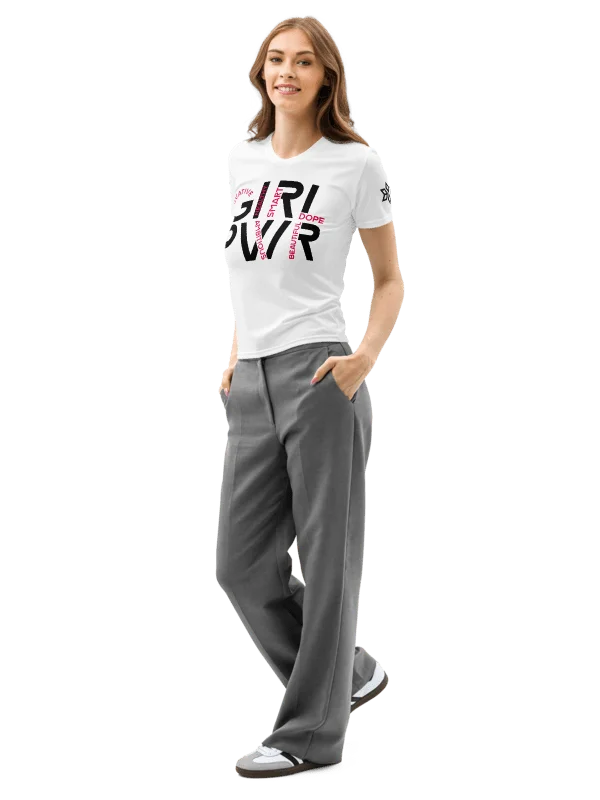GIRL PWR Word Art Tee White product image (3)