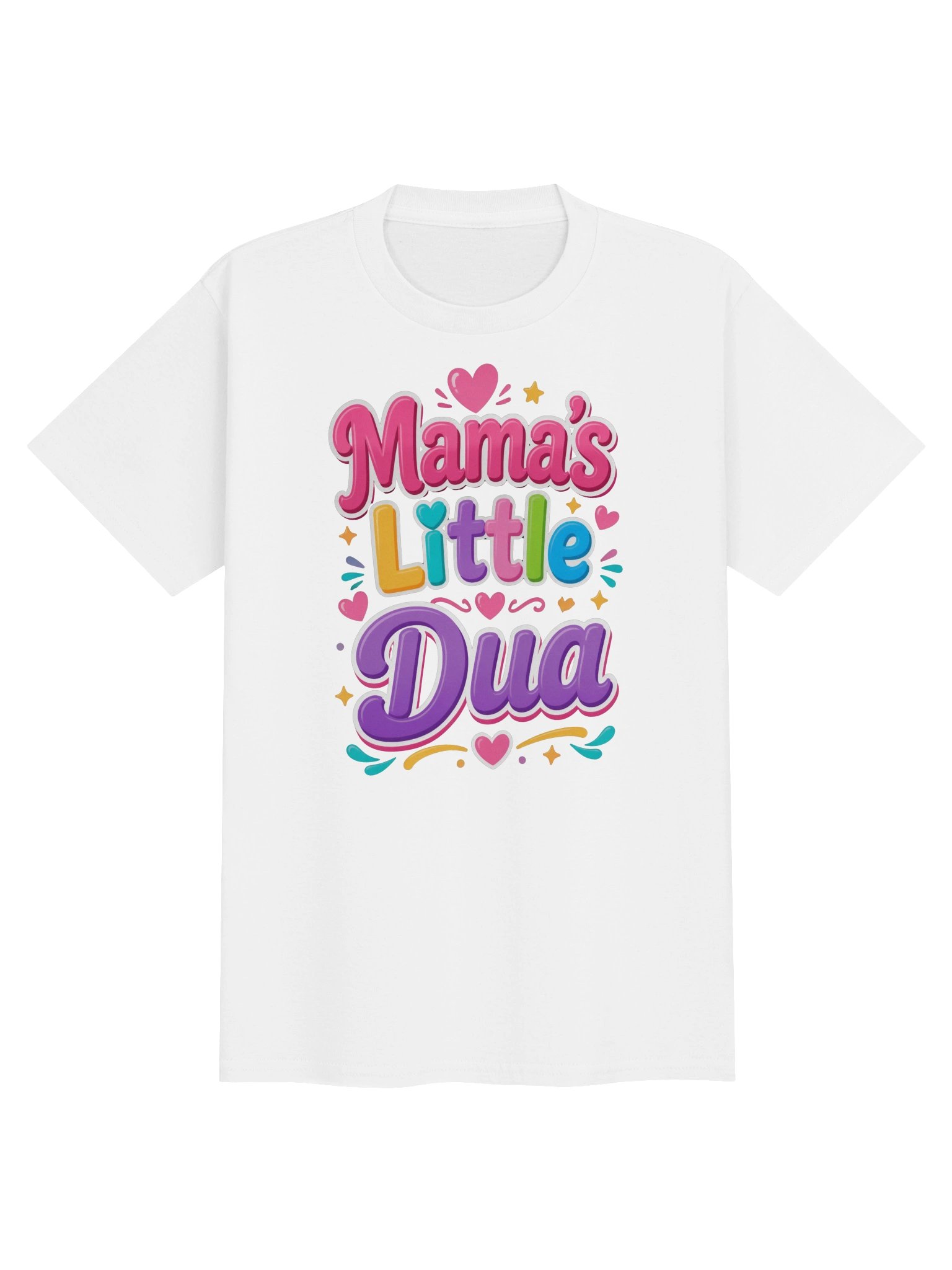Mama's Little Dua Kids T-Shirt | Colourful Islamic Tee for Muslim Kids product image (5)