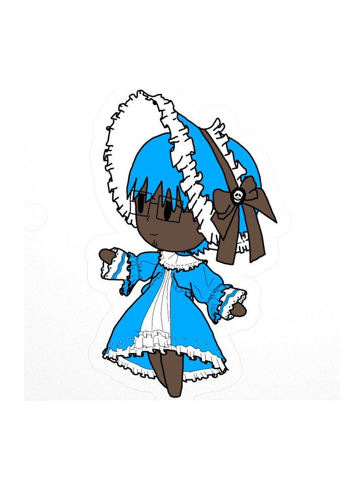 Chris Ferry in lolita dress sticker product image (1)