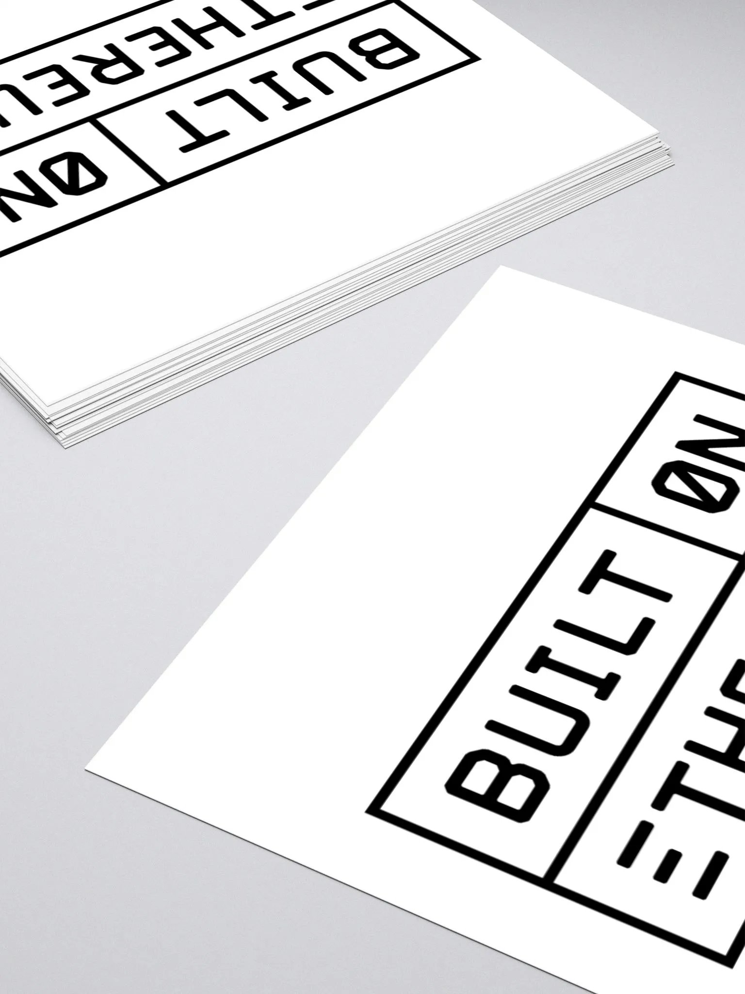 Built on Ethereum sticker white product image (4)