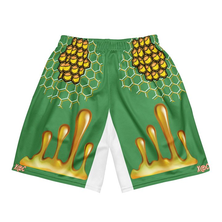 2 MUCH ATTITUDE HONEYCOMB DRIP SHORTS product image (2)