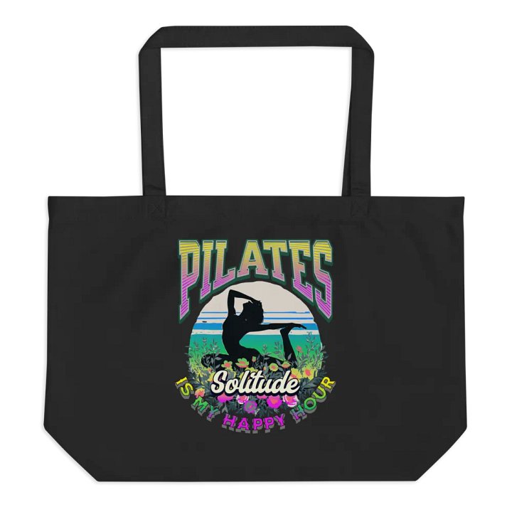 Pilates Is My Happy Hour Sunset Eco Tote product image (1)