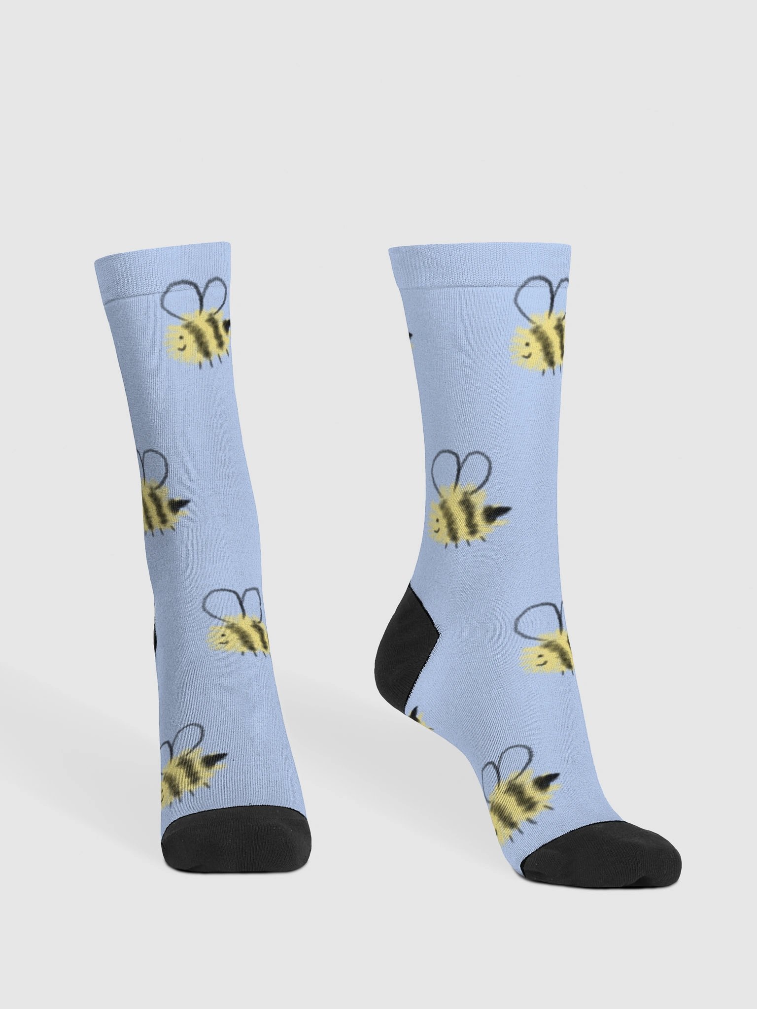 Fluffy Bees Crew Socks product image (2)