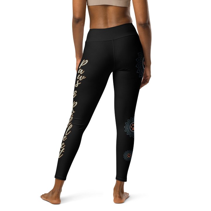 Paws and Reflect Mandala Paw Print Yoga Leggings product image (2)