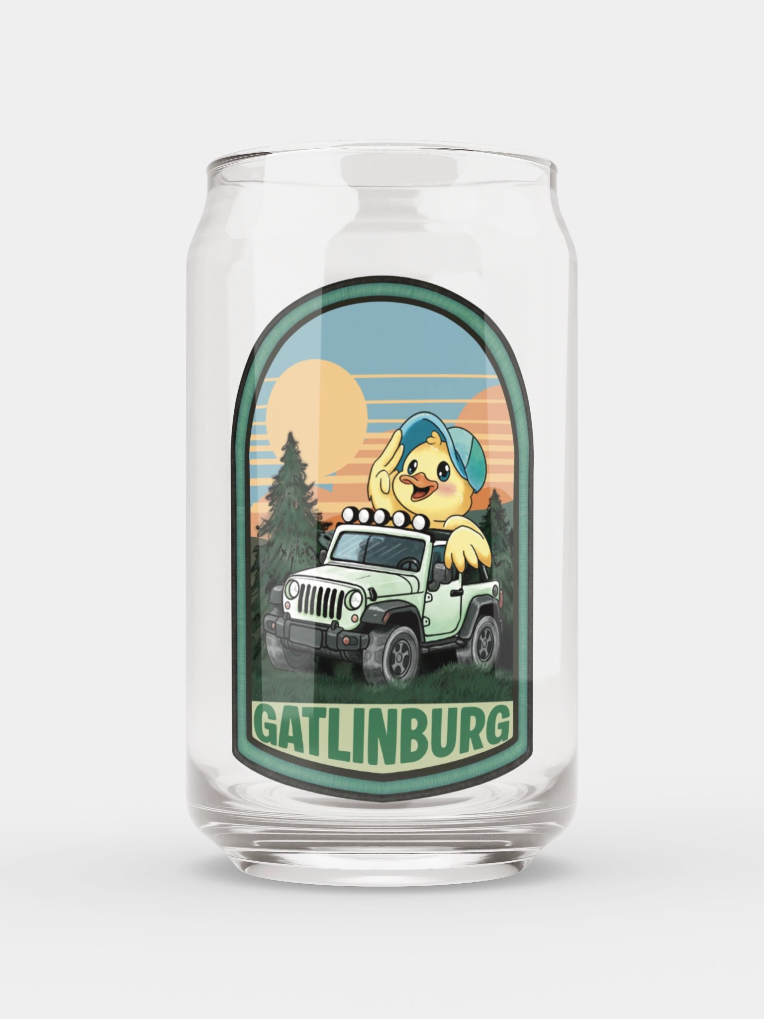 Gatlinburg Jeep Invasion Duck Glass — Event Edition product image (1)