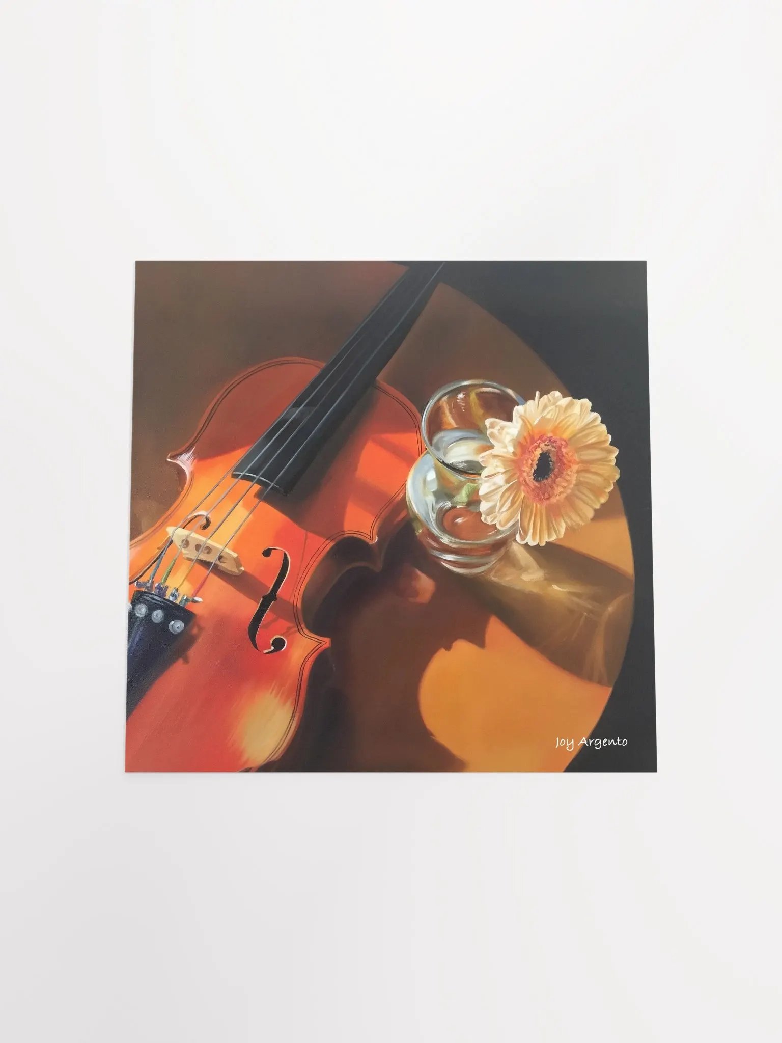 Violin and Gerber Daisy Print product image (8)