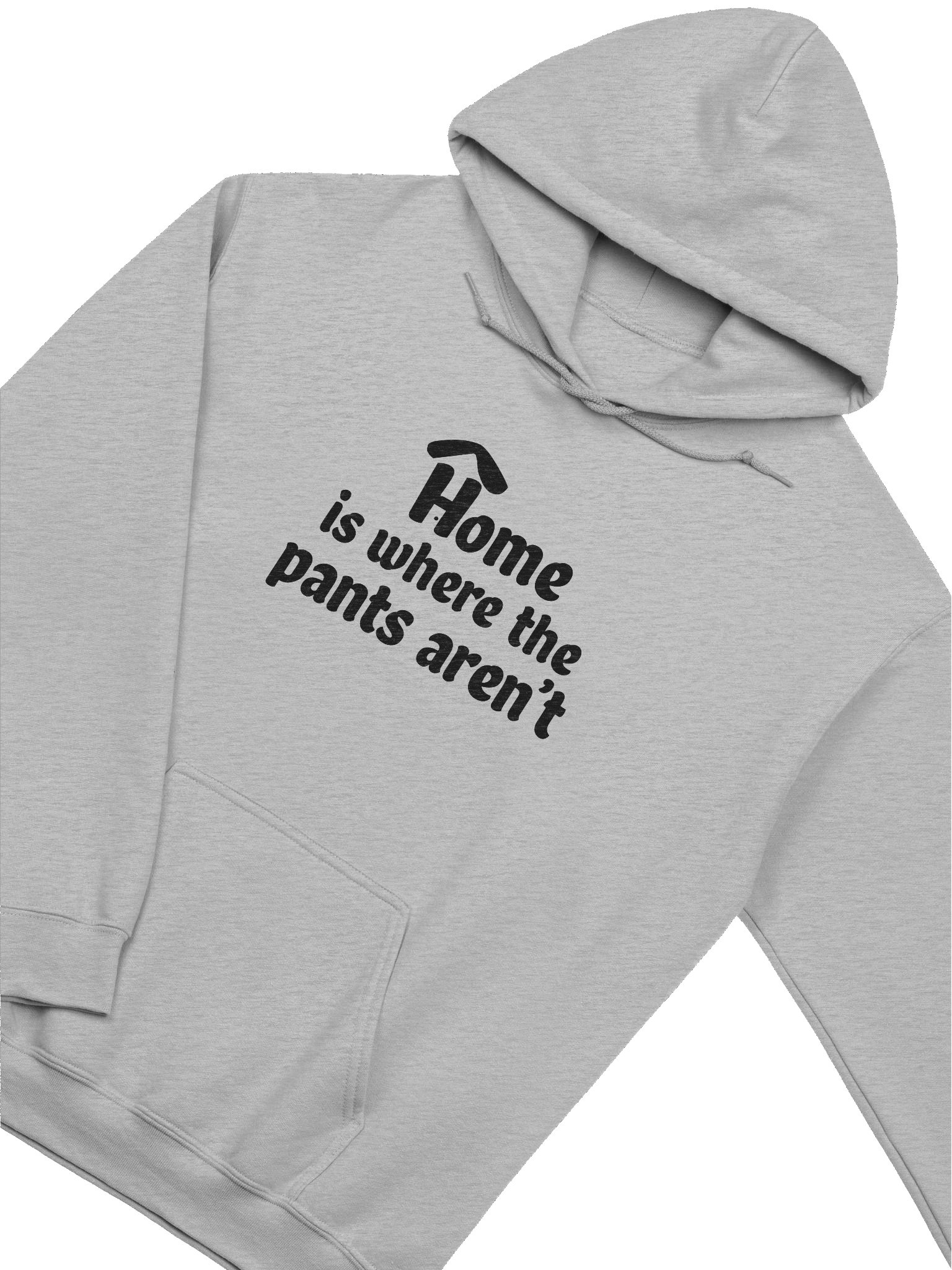 Home is Where the Pants Aren't Light Color Hoodie product image (3)