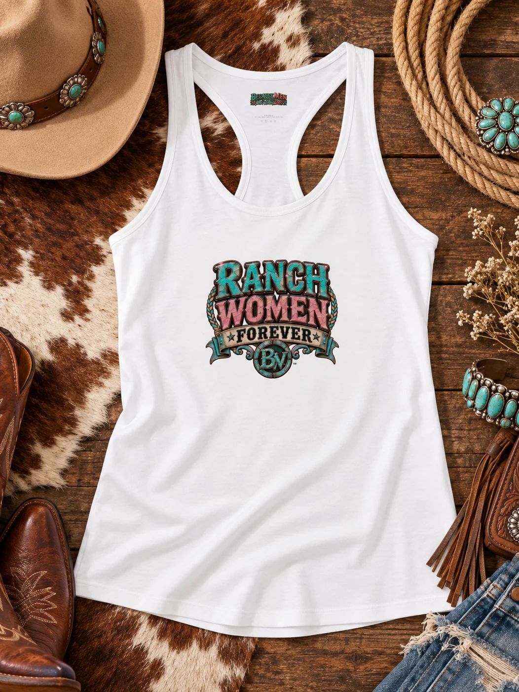 Women's Ranch Life Tank Top — Ranch Women Forever Racerback | Broken Women!™ product image (1)