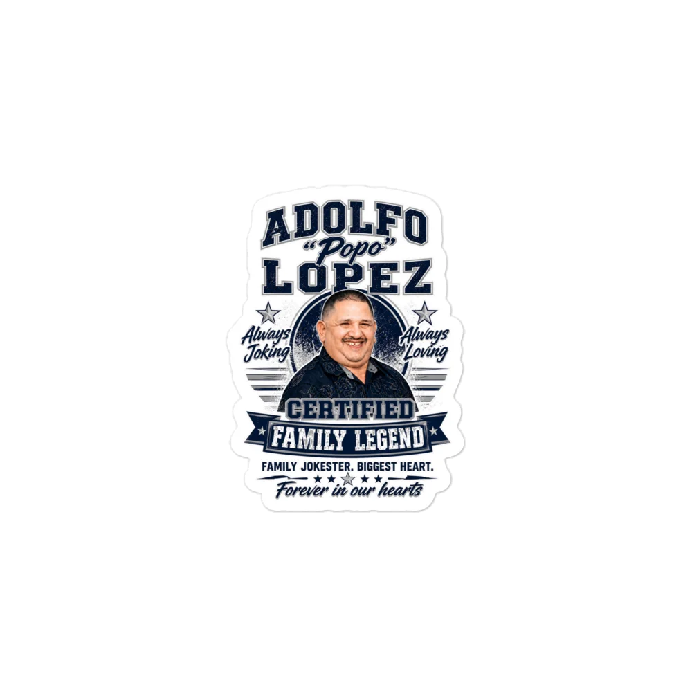Adolfo “Popo” Lopez Certified Family Legend Decal product image (2)