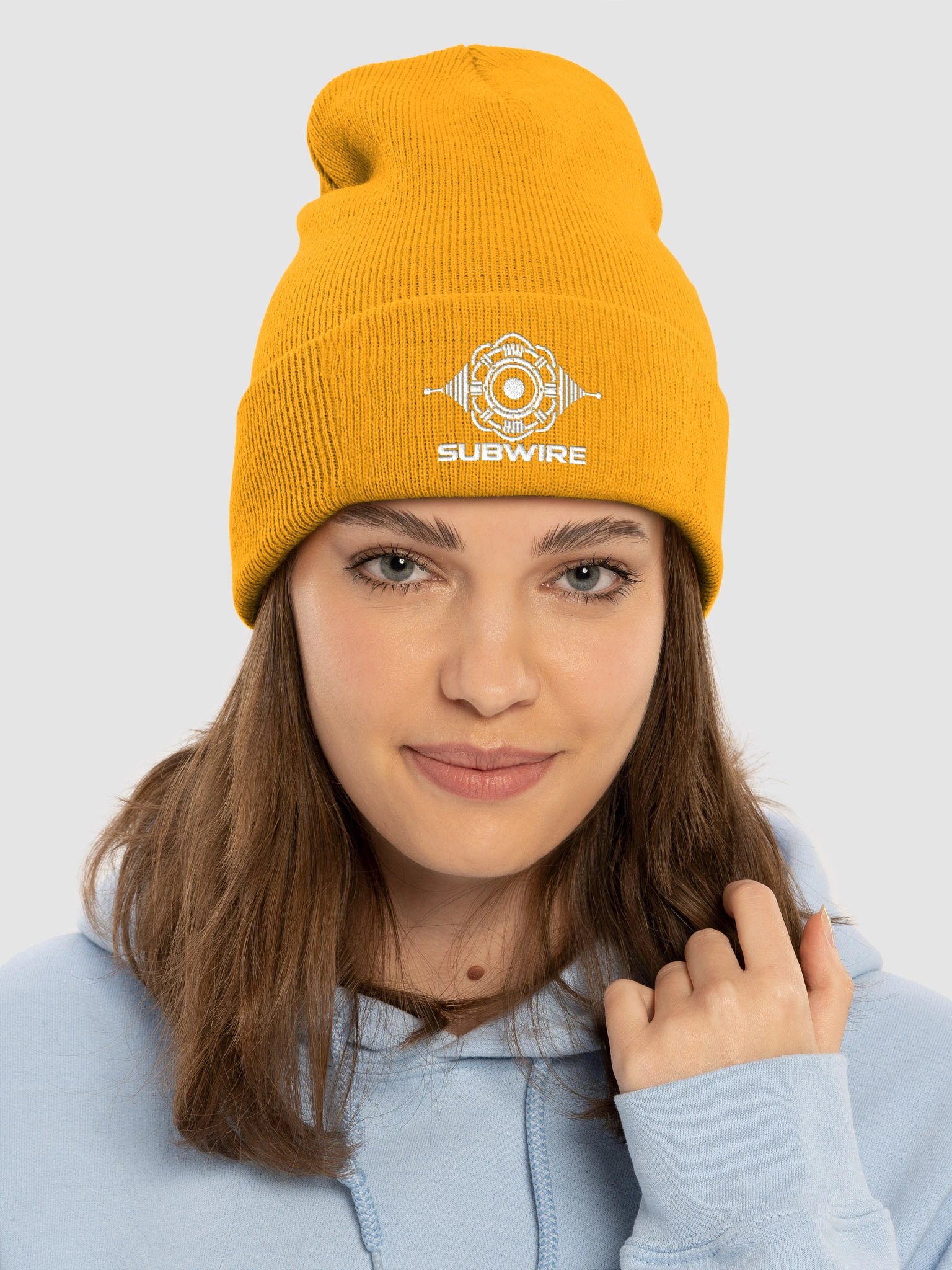 SUBWIRE White Logo Beanie product image (33)