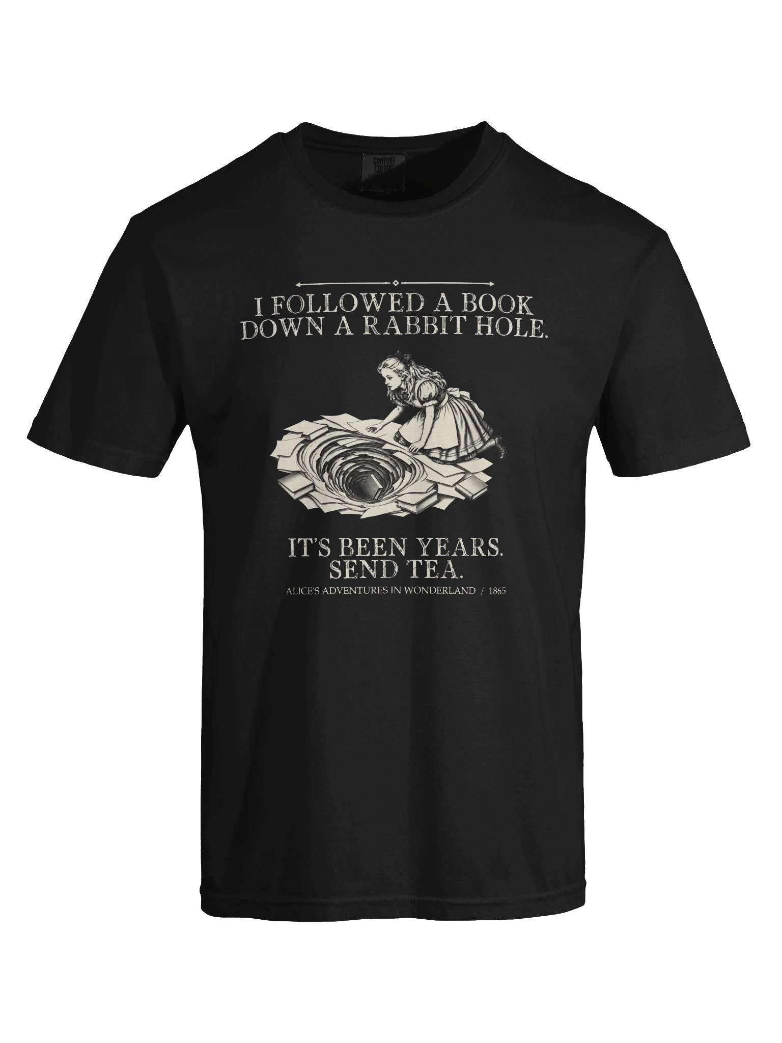 Followed Book Down Rabbit Hole S Been -- Alices Adventures in Wonderland Tee (Dark) product image (25)