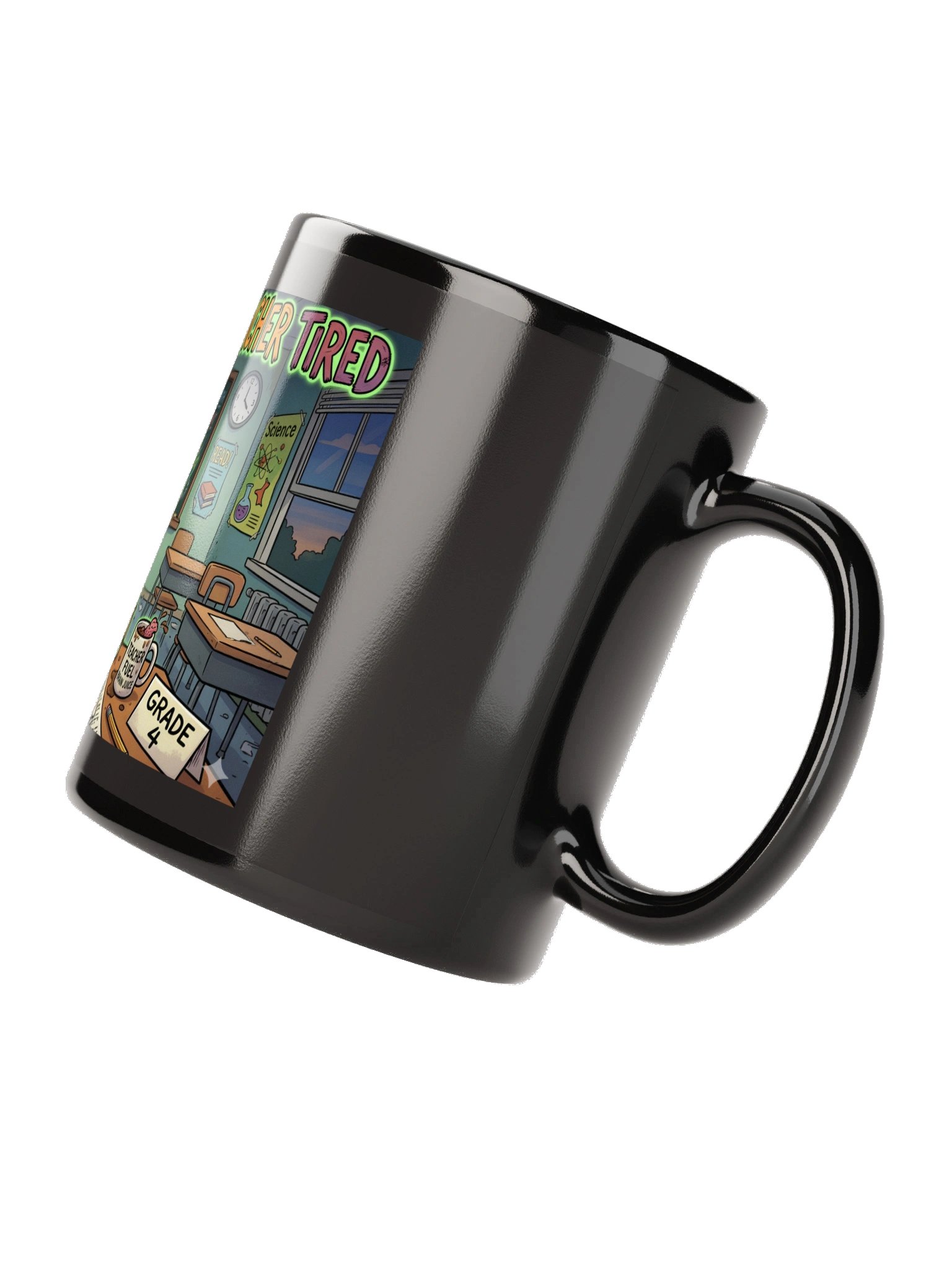 "There's No Tired Like Teacher Tired" Zombie Teacher Mug | Teacher Tired Collection product image (6)