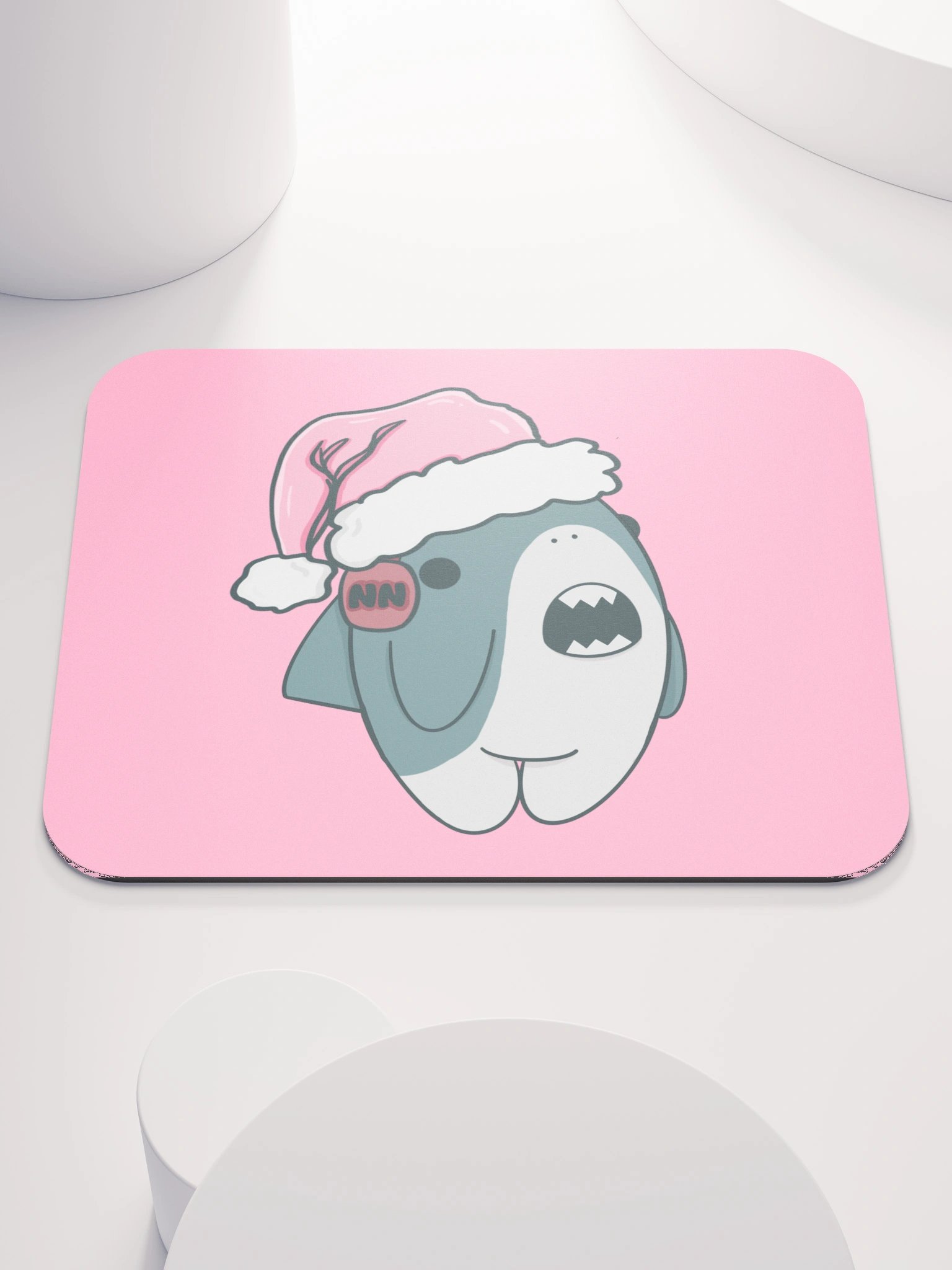 PINK SHARK MOUSE PAD product image (1)