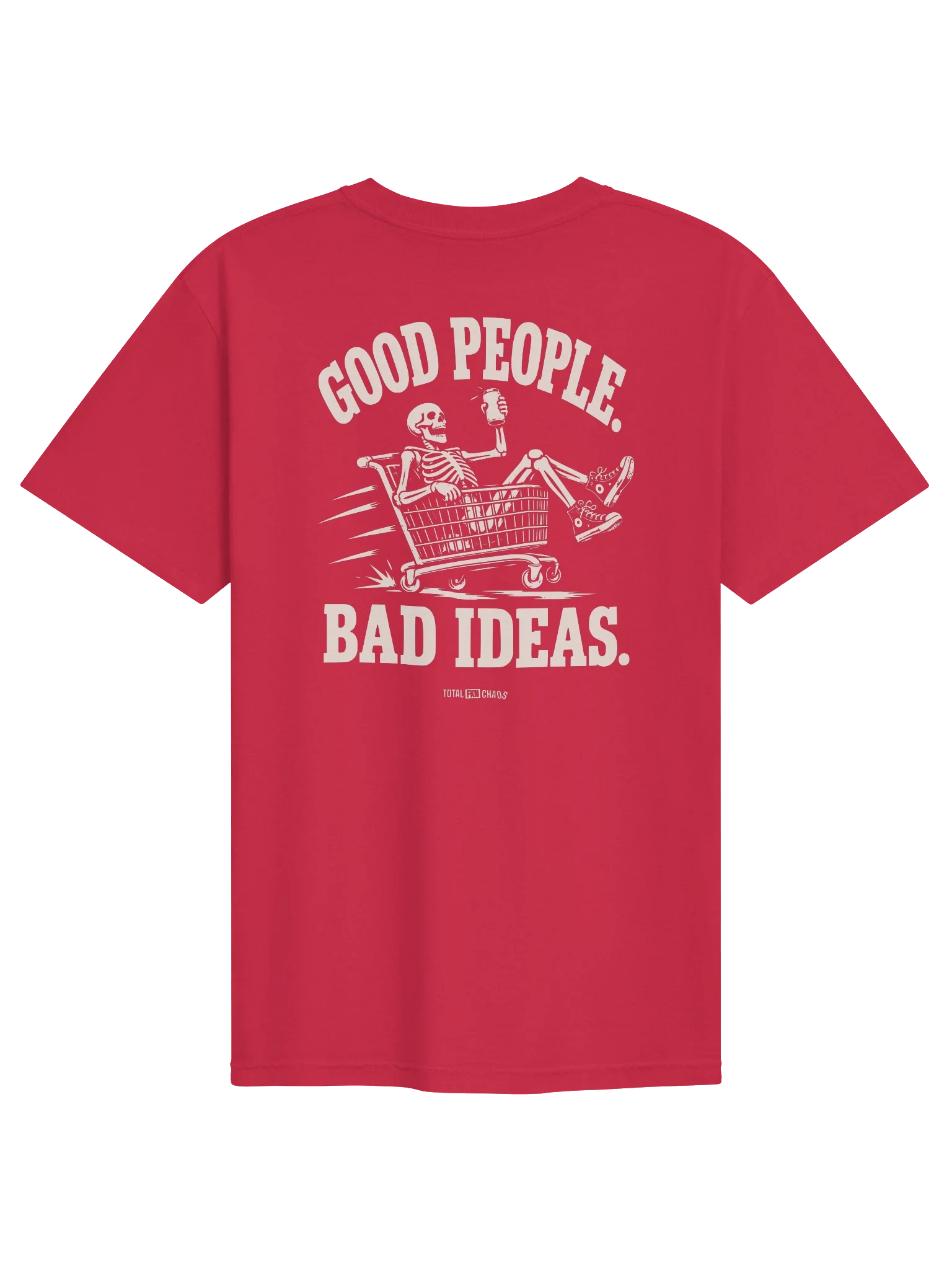 Good People. Bad Ideas., red, back