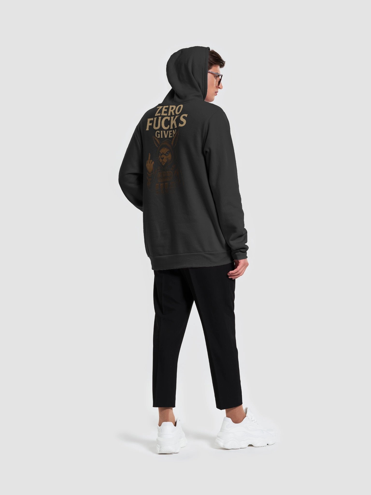 ZERO FUCKS GIVEN LAZY HOODIE product image (12)