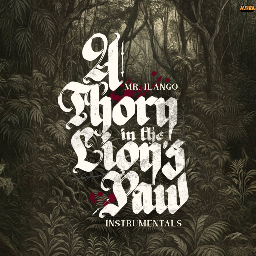 Cover art for A Thorn In The Lion's Paw (Instrumentals), a boom bap instrumental album by Mr. ilango