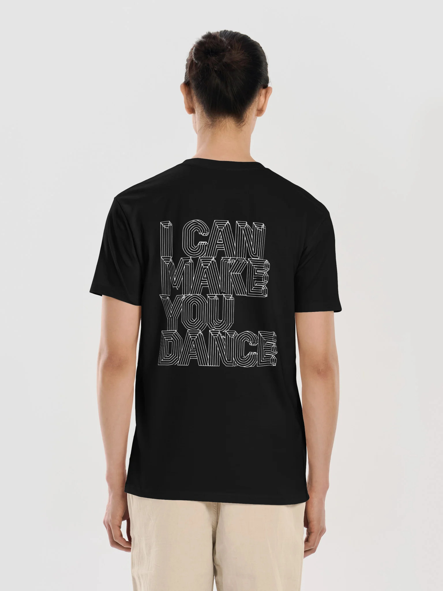 LABEL LOGO W/ I CAN MAKE YOU DANCE ON BACK ( (Men's Premium Short Sleeve Tee) product image (2)