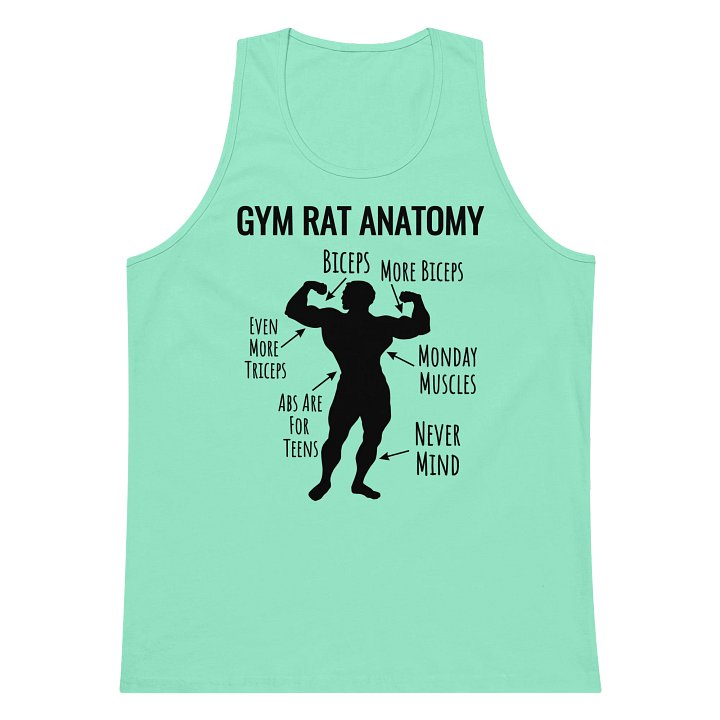 Urgers Gym Rat Anatomy Tank Top product image (15)