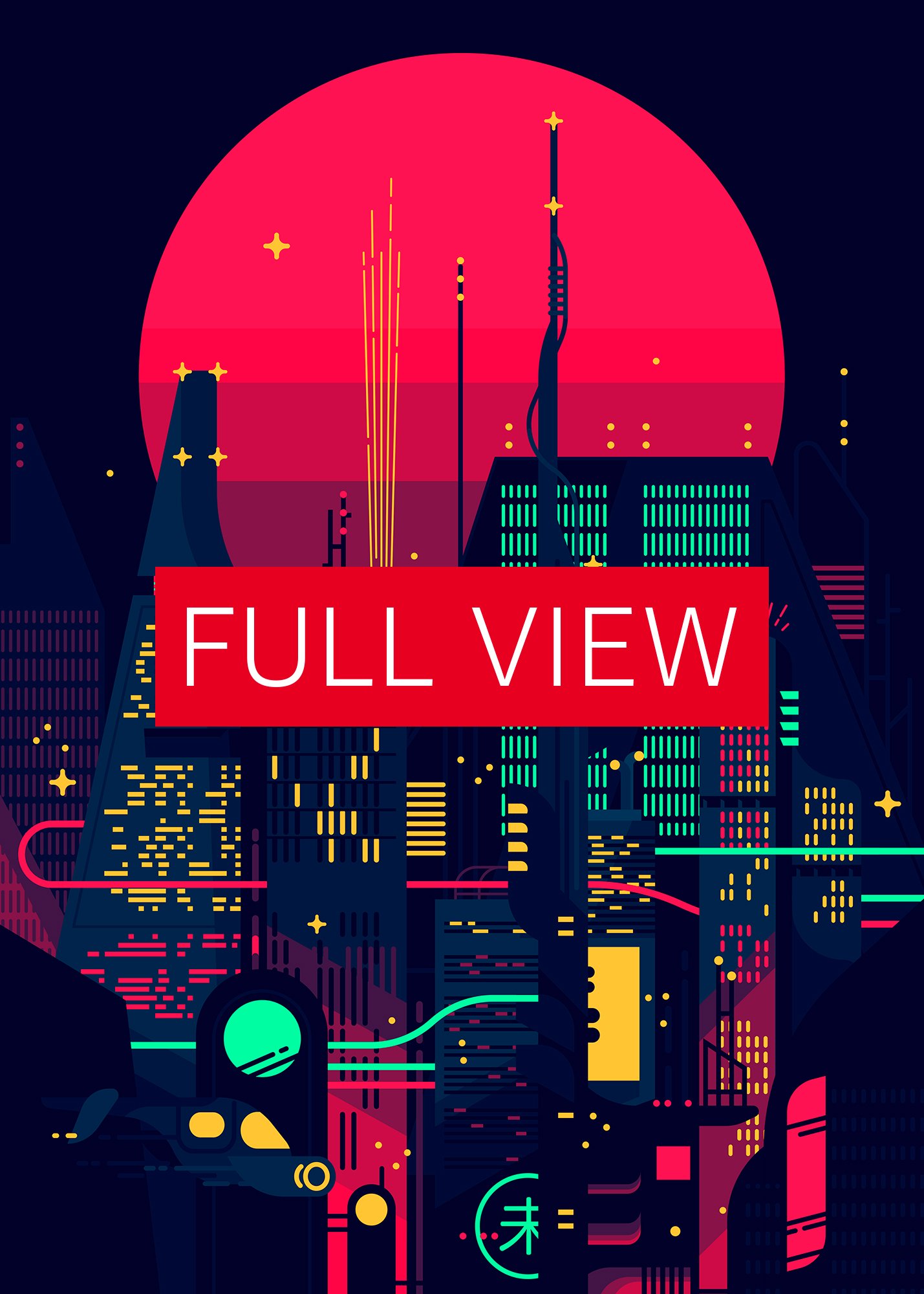 Synthwave Neon City (Bladerunner 1982 style) [synthwave/vaporwave/cyberpunk] — aesthetic poster, retrowave poster, neon print, movie poster product image (4)