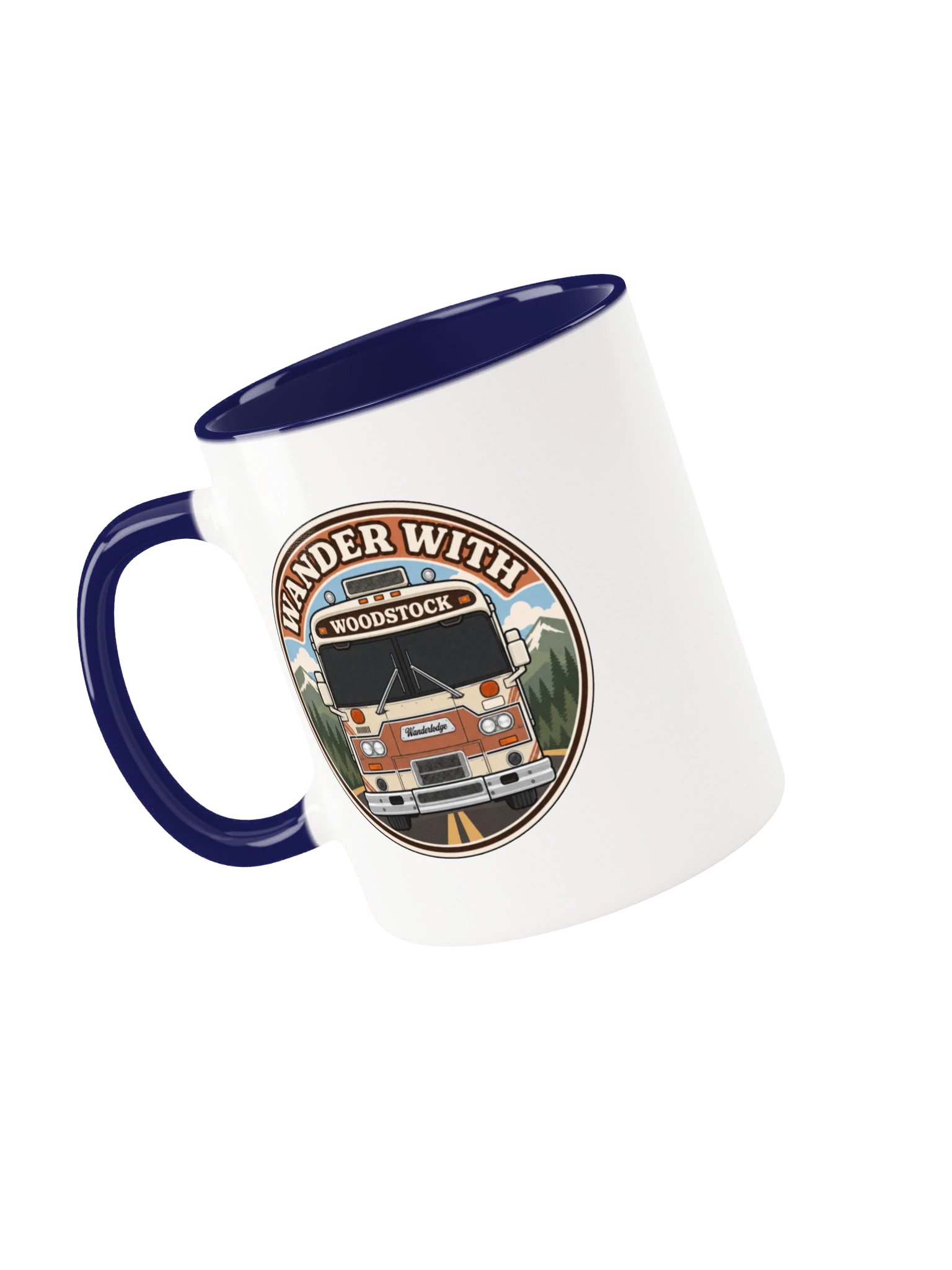 Woodstock Morning Miles Mug — Front & Center — Dark Windshield product image (3)