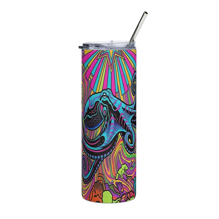 Psychedelic Octopus Stainless Steel Tumbler product image (1)
