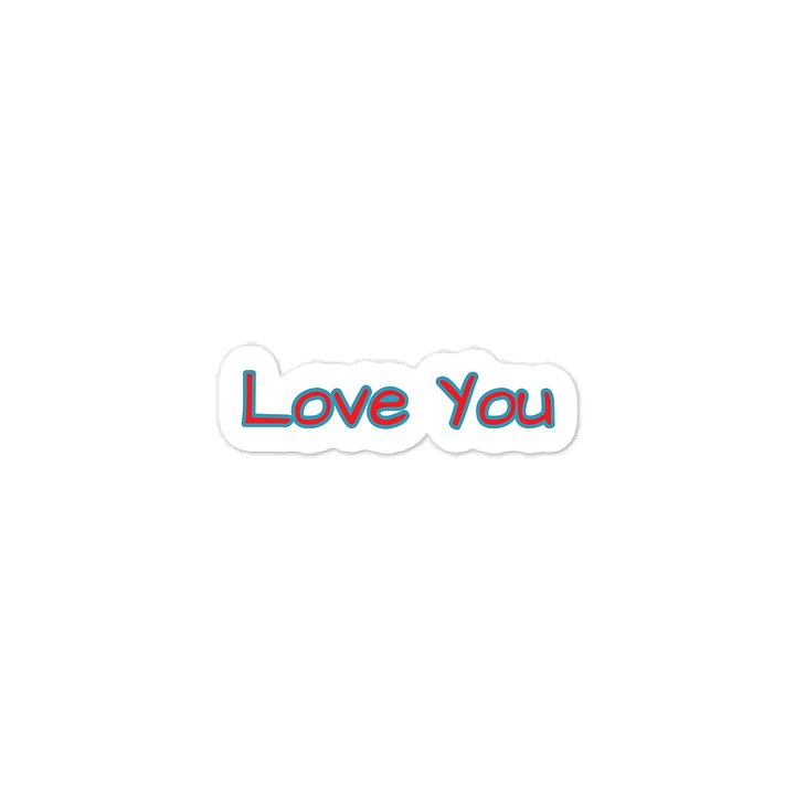 Love You Valentine’s Day Sticker. product image (1)