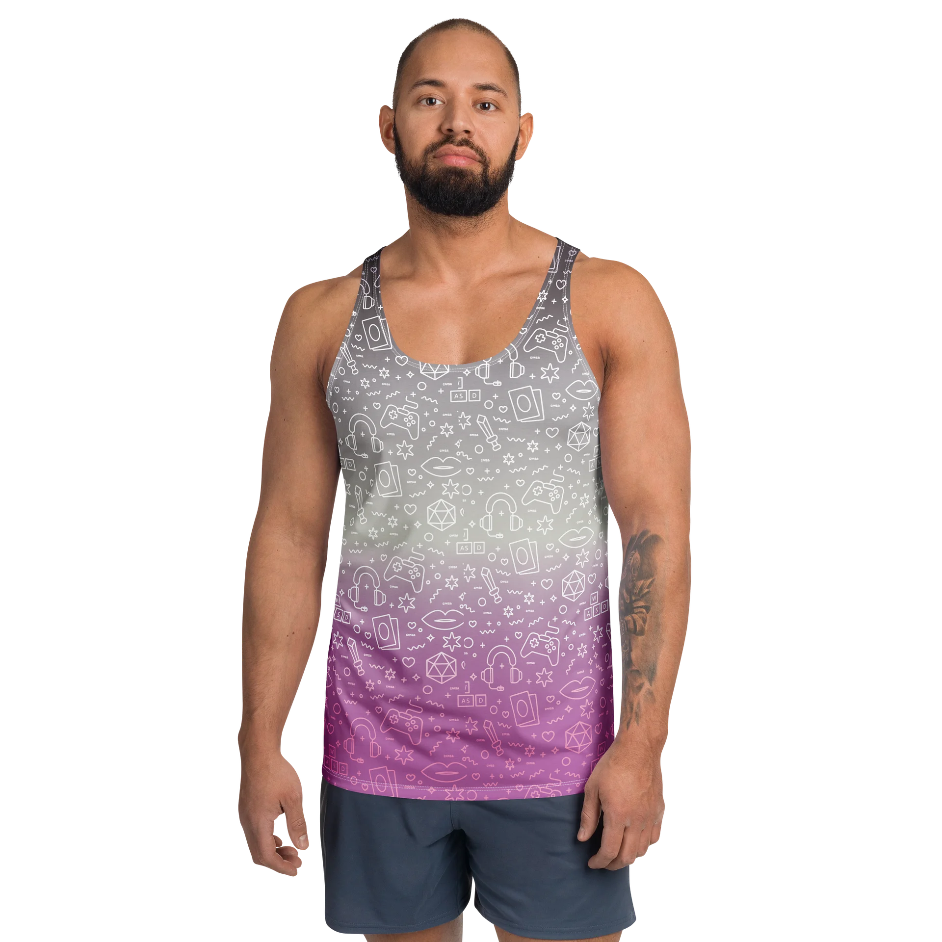 Asexual Tank 🖤🩶🤍💜 product image (1)