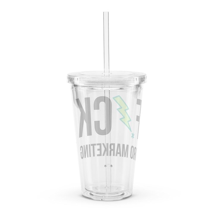 F*ck Bro Marketing Clear Tumbler product image (2)