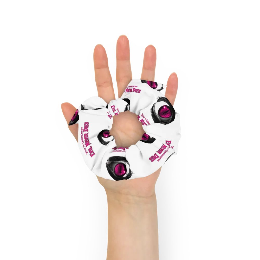 Pink Evil Never Dies Logo Scrunchie product image (7)