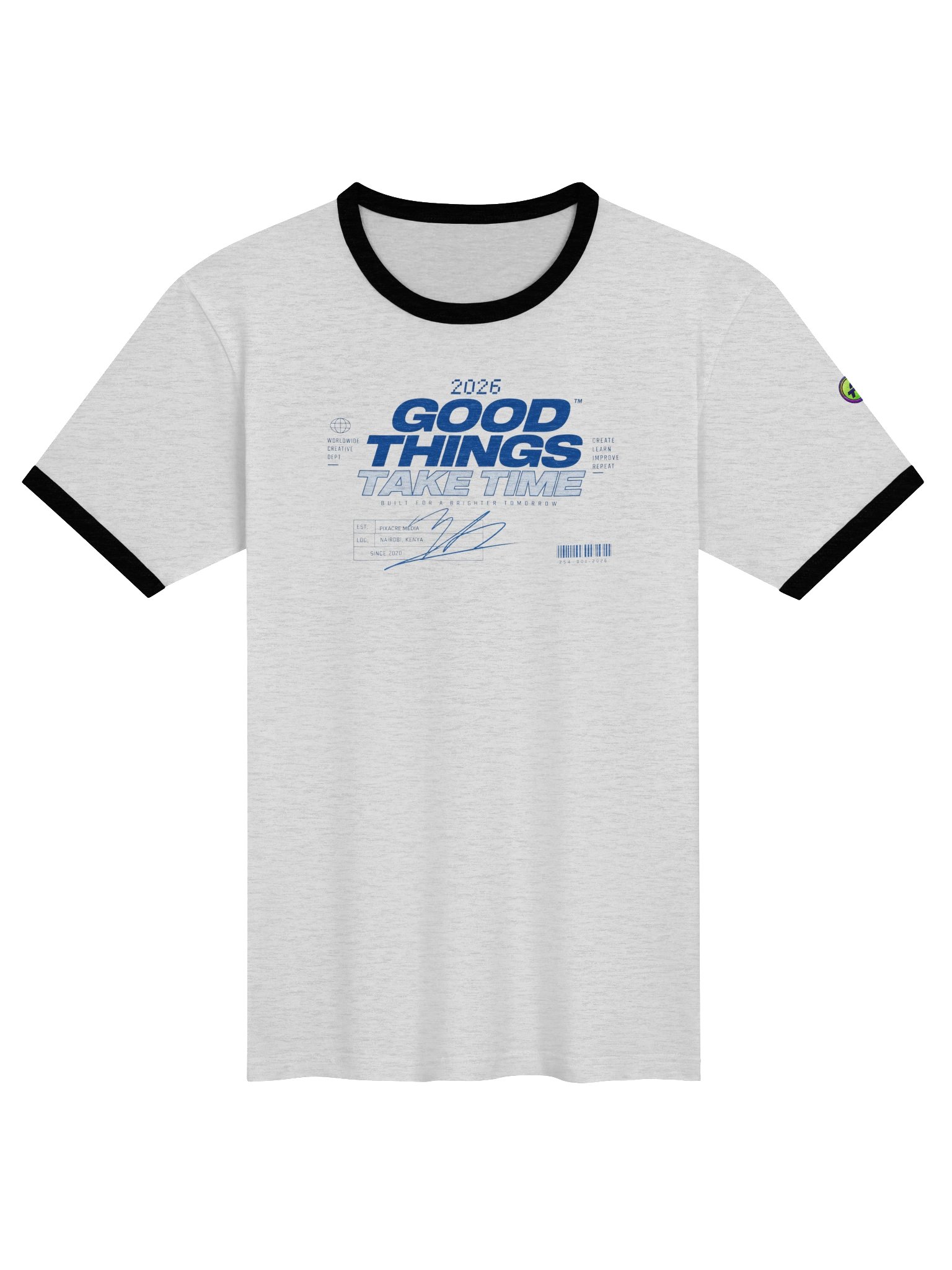 2026 Good Things Take Time Ringer Tee product image (1)
