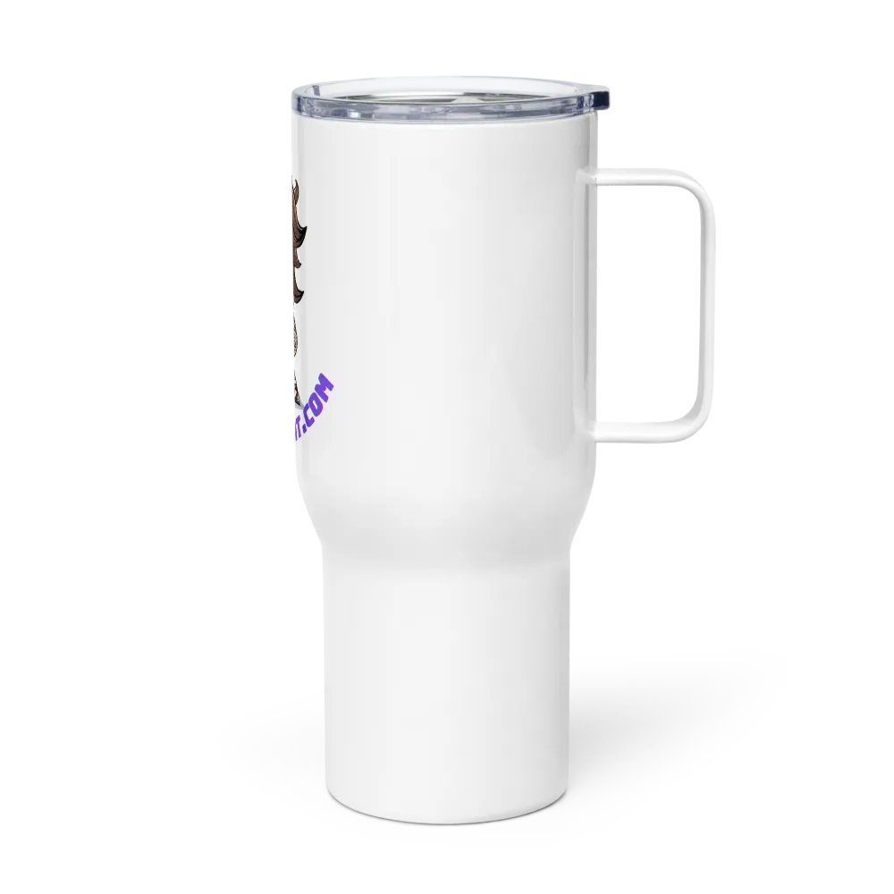 Cheers to Beefy: Sip with a Side of Support Travel Mug with Handle product image (3)