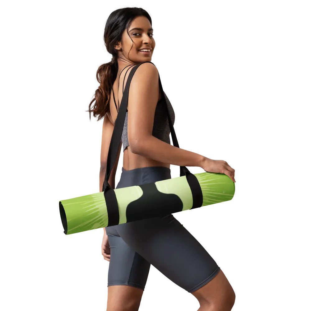 Premium Yoga Mat Featuring Green Sukhasana Vibe product image (11)
