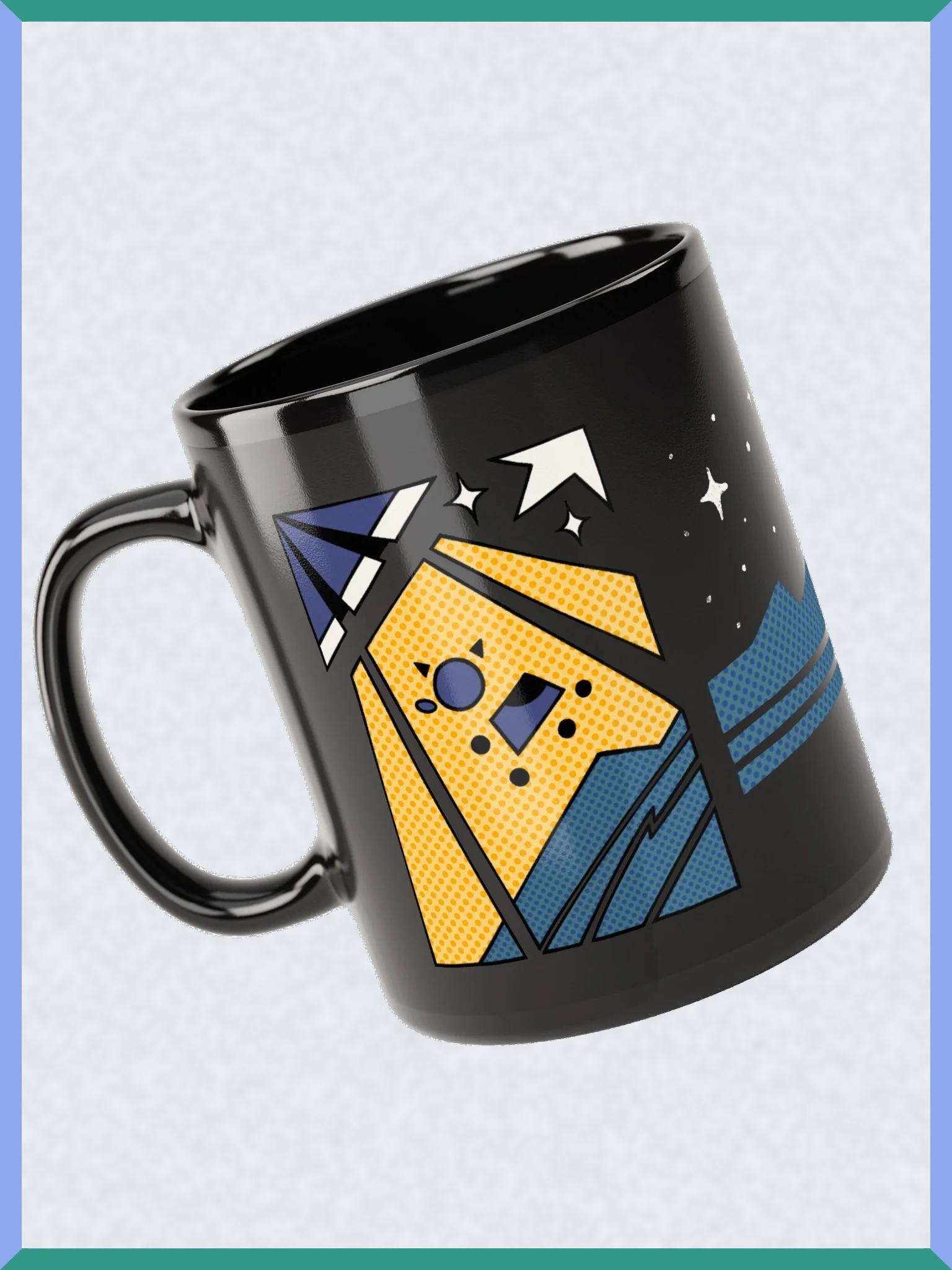 Curious Cow - Black Glossy Mug product image (1)