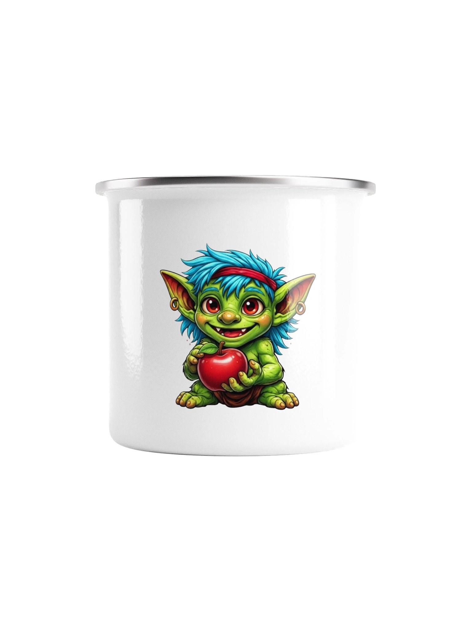 Cherry Arcade Goblin Enamel Mug product image (1)