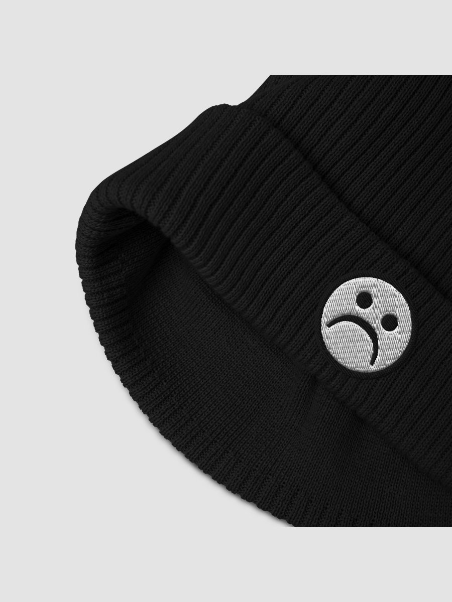 Sad face - Organic Ribbed Beanie product image (2)
