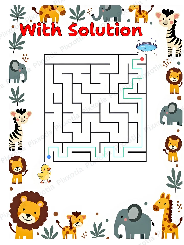 Maze Book for Kids PDF | Medium Level Mazes | Level 2 Printable product image (2)