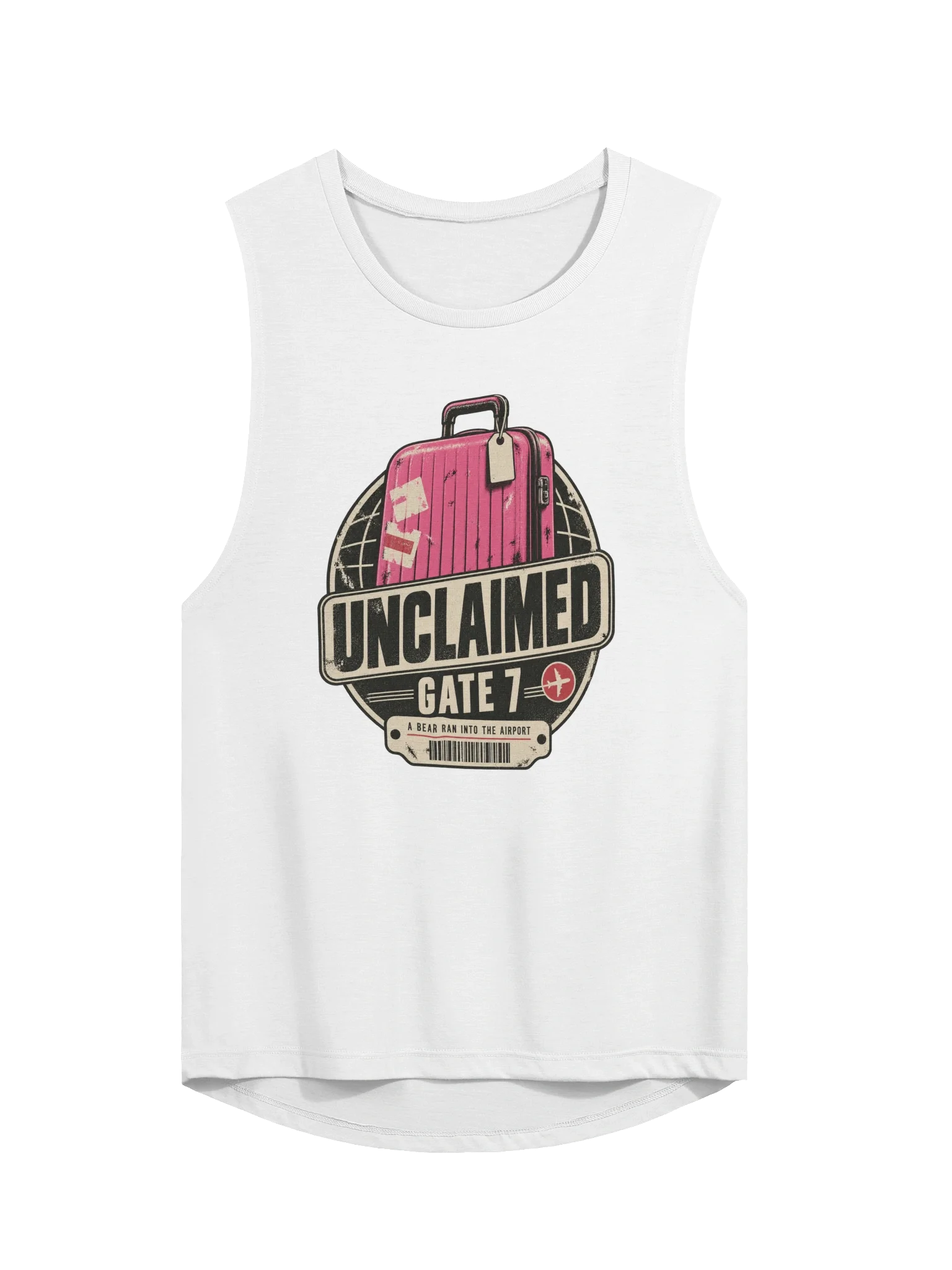Unclaimed Gate 7 Airport Bear Tank