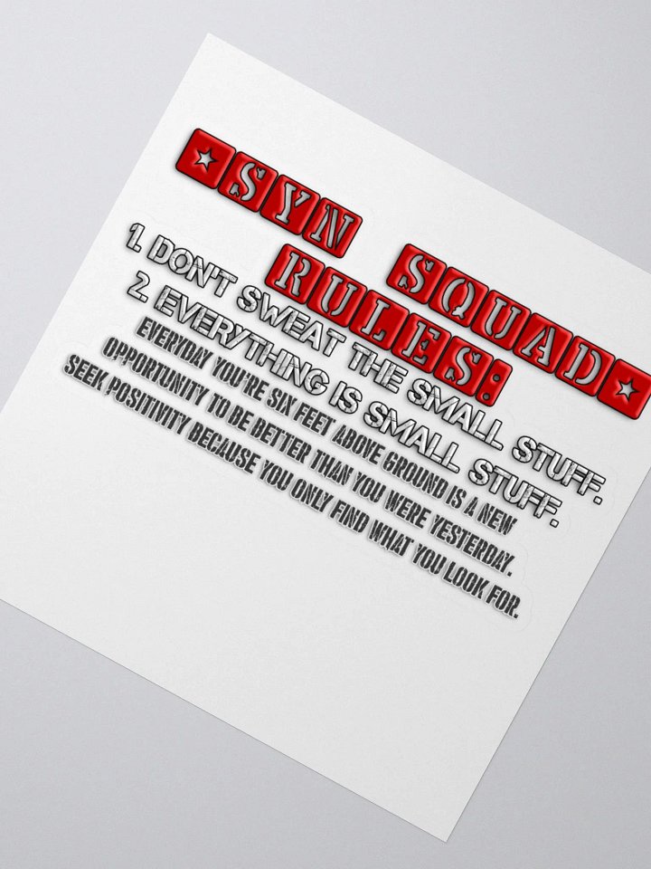 Synisisms Collection - 2 Rules Sticker product image (5)