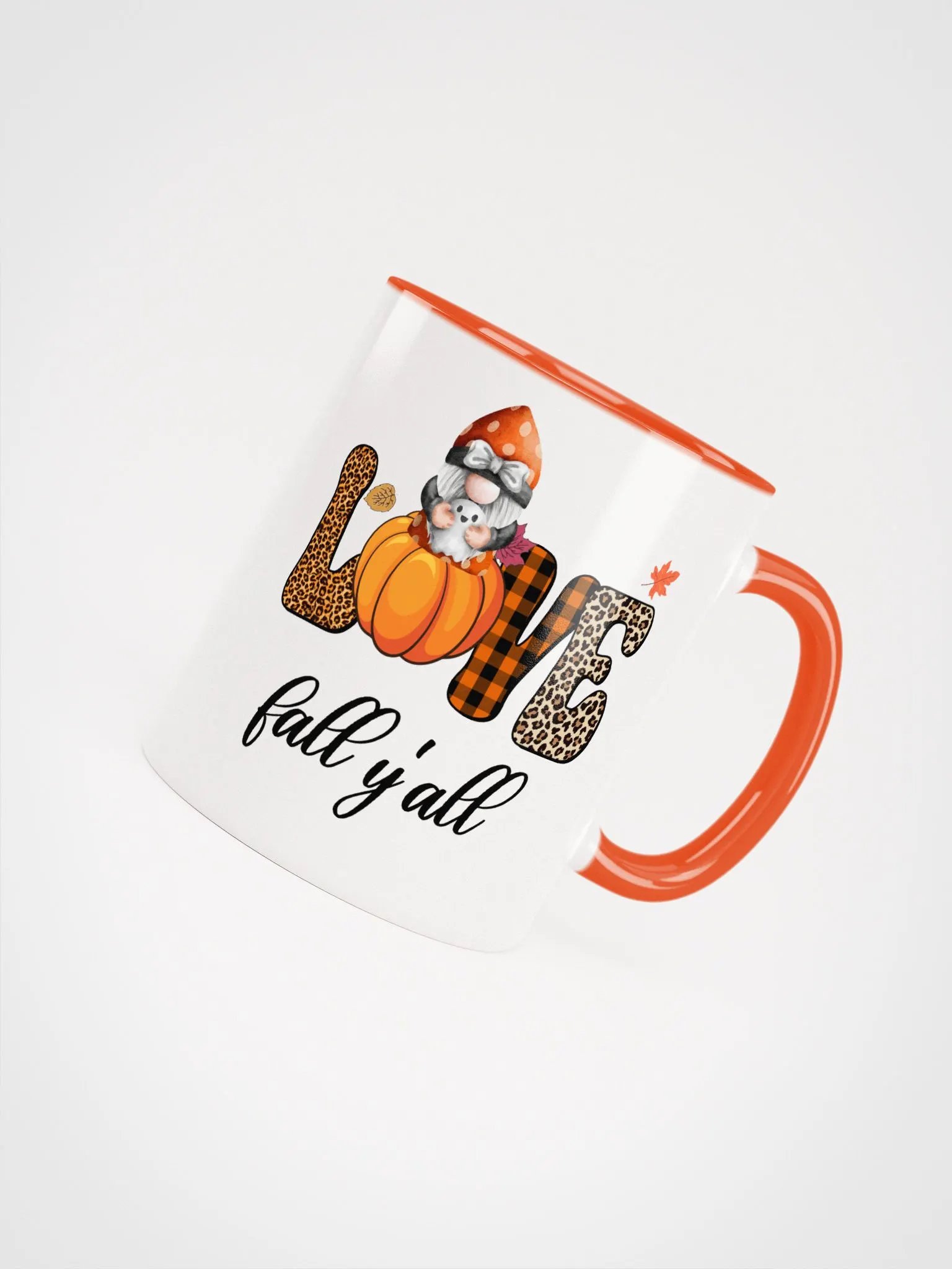 Halloween Gnome and Ghost Love Fall Y'all Mug product image (5)