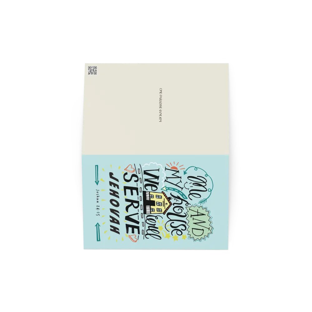 “Me and My House Will Serve Jehovah” Greeting Card — Joshua 24:15 product image (7)