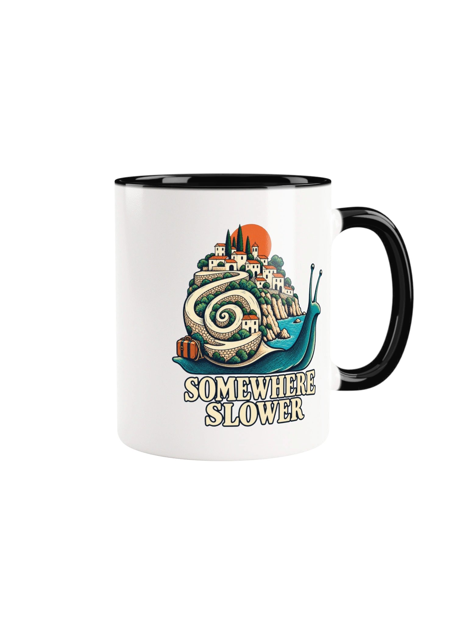 Somewhere Slower – Snail Ceramic Coffee Mug product image (16)