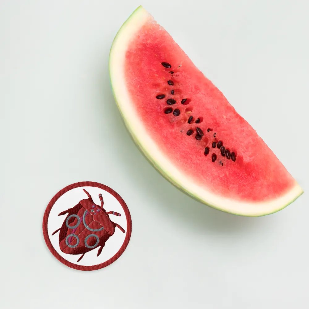 Fruity Beetle Embroidered Patch product image (12)